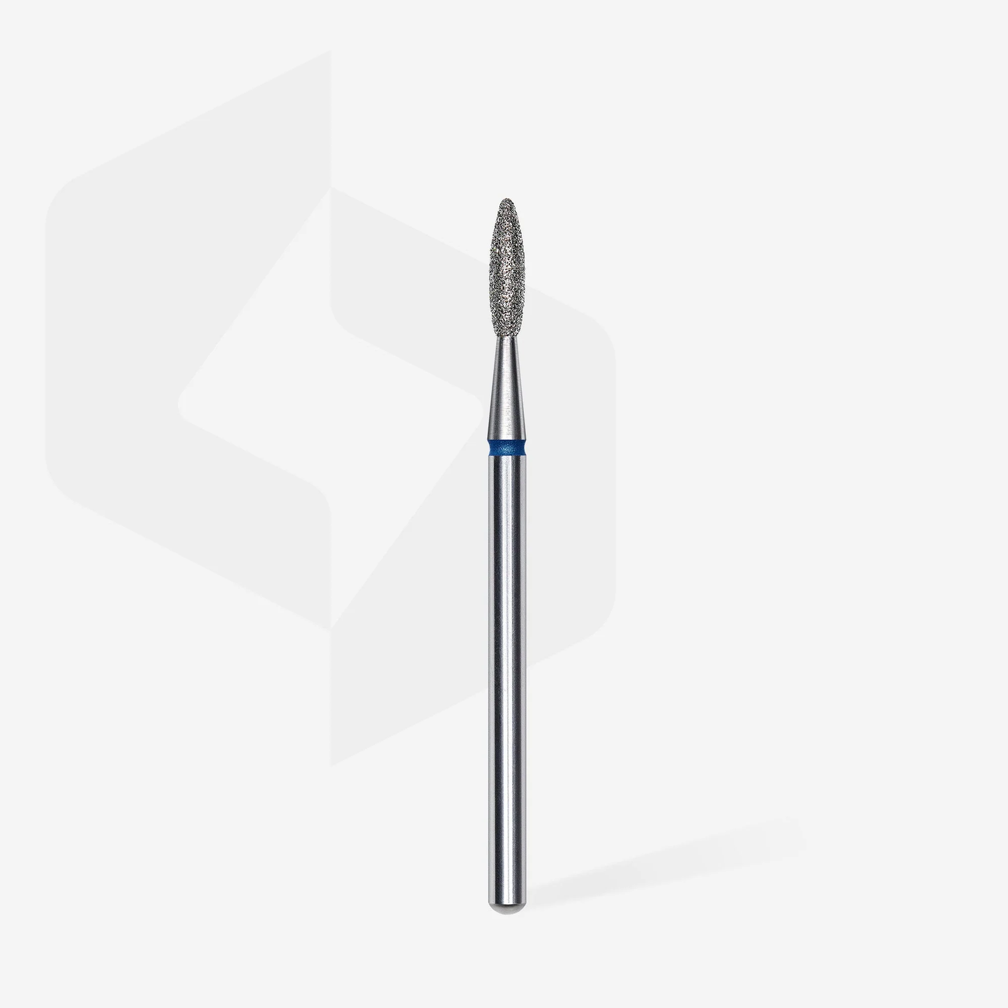 Diamond nail drill bit flame blue head EXPERT diameter 2,1 mm / working part 8 mm