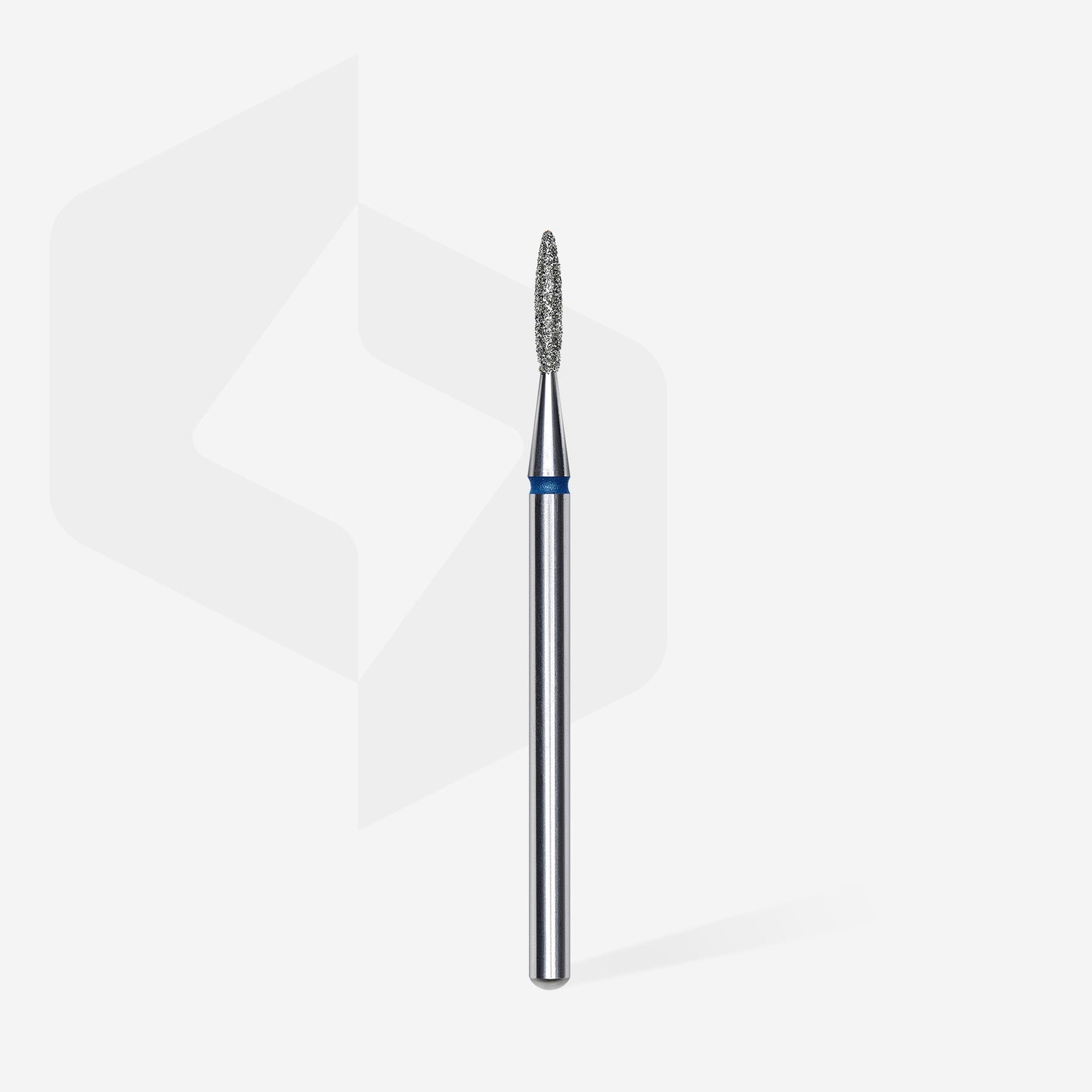 Diamond nail drill bit pointed flame blue head EXPERT diameter 1,6 mm / working part 8 mm