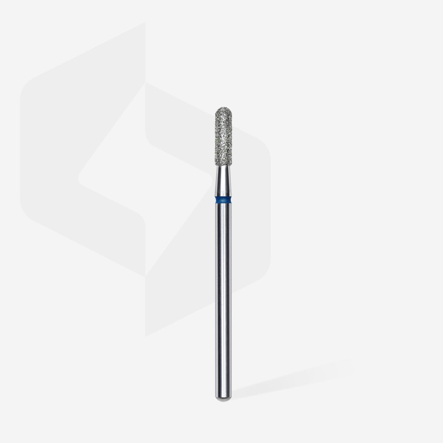 Diamond nail drill bit rounded cylinder blue head EXPERT diameter 2,3 mm / working part 8 mm
