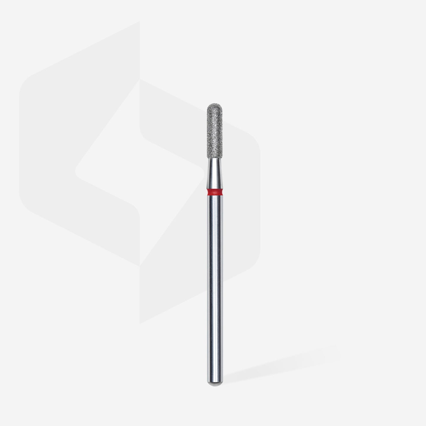 Diamond nail drill bit rounded cylinder red head EXPERT diameter 2,3 mm / working part 8 mm