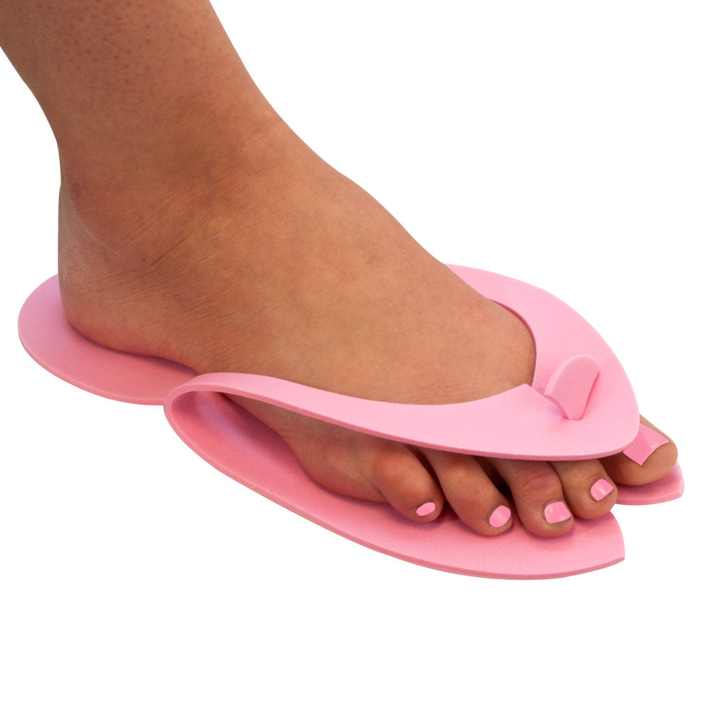 12 Pairs Eva Disposable Pedicure Slippers Anti-Slip Party Pack .