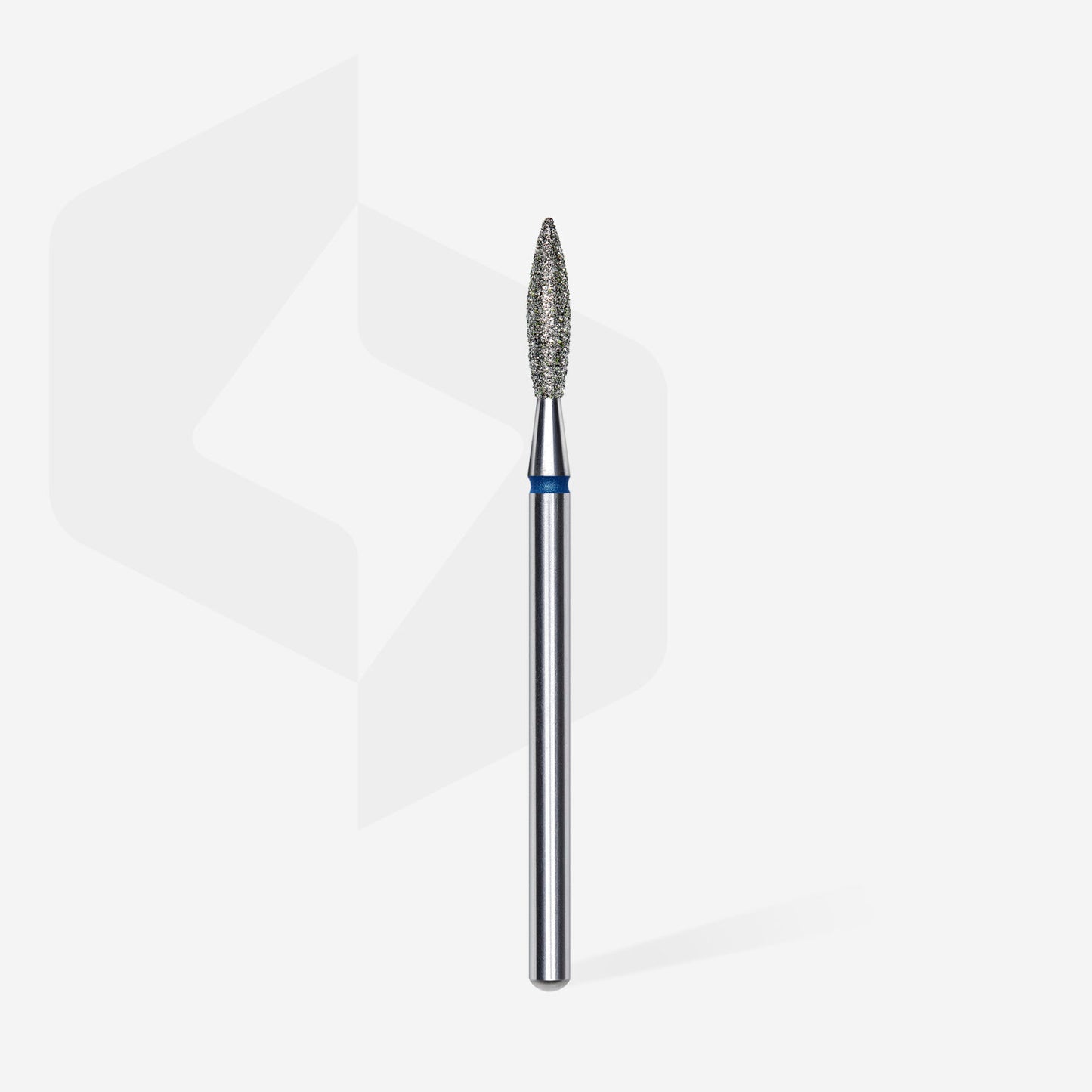 Diamond nail drill bit flame blue head EXPERT diameter 2,3 mm / working part 10 mm